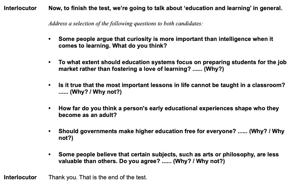 Final discussion questions